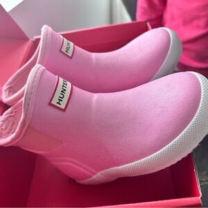 Hunter Kids Pink Rain Boots